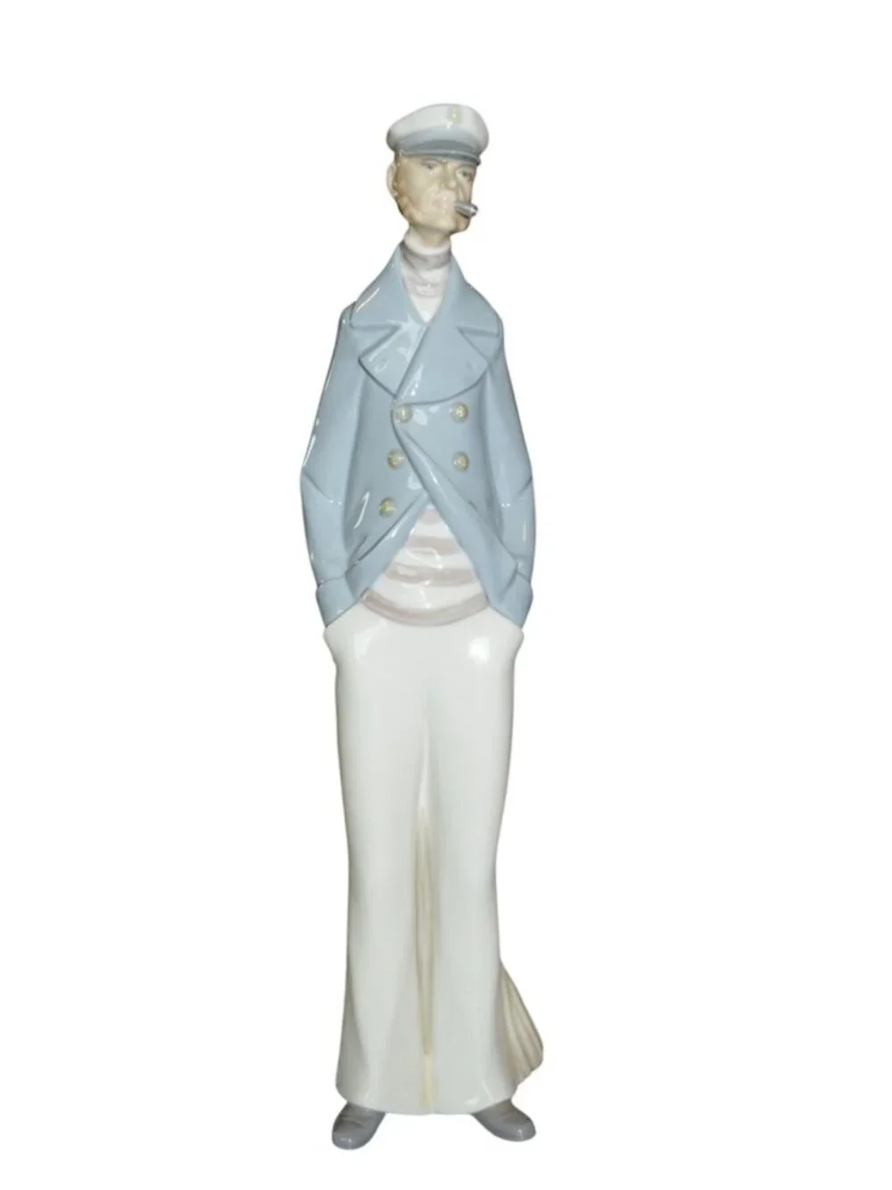 Vintage Lladro Sea Captain Sailor Figurine #4621 Retired 1993 With Pipe REPAIRED
